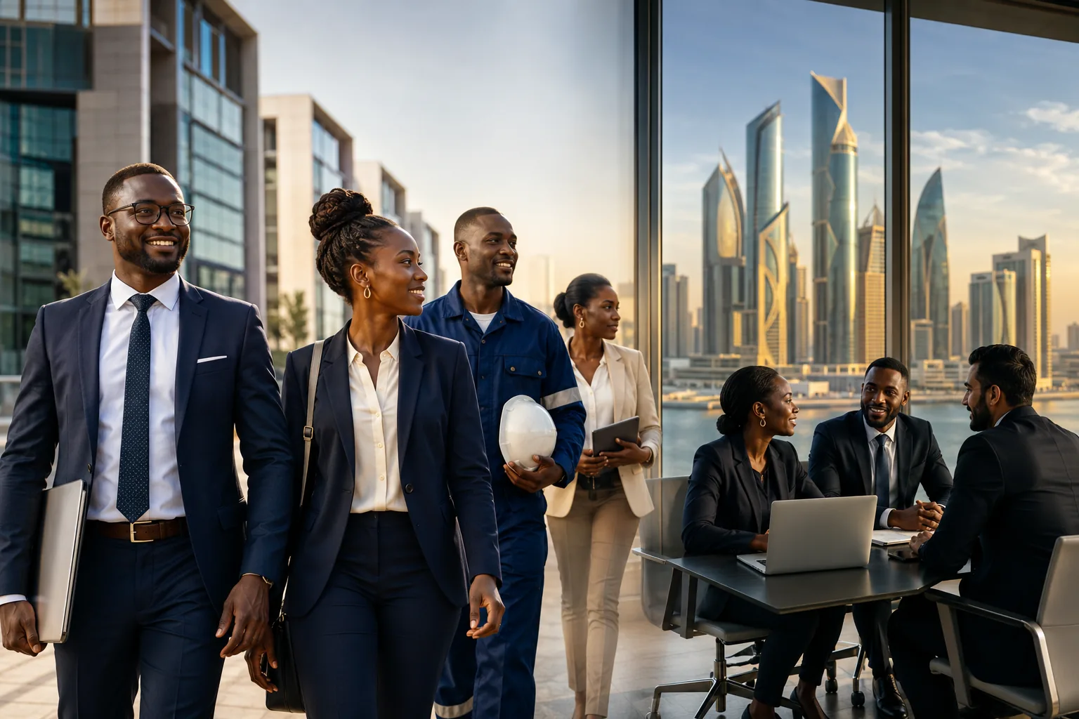 African professionals connecting with employers in the Gulf